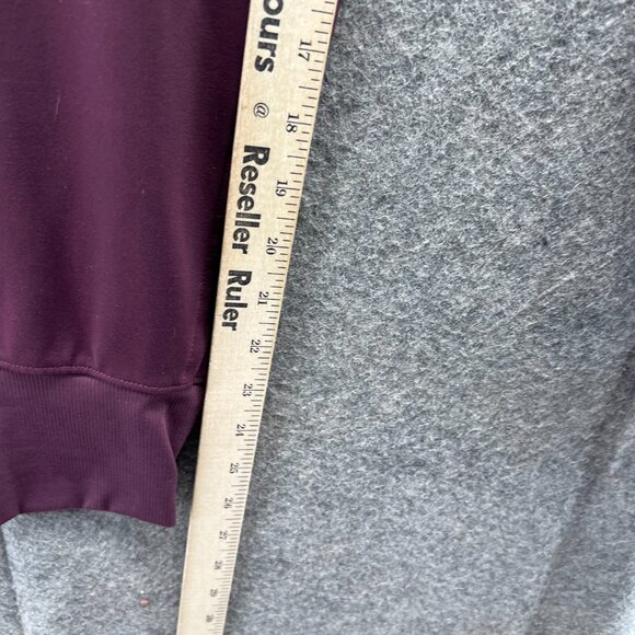 Athleta Skyline Pants Women Medium Burgundy Stretch Jogger Athletic Knit Tapered - Picture 4 of 10